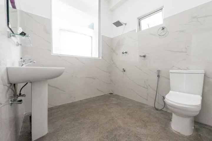 Modern marble bathroom